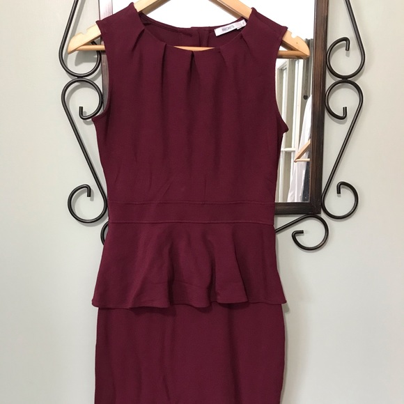 Ponte Peplum Dress - Picture 2 of 7